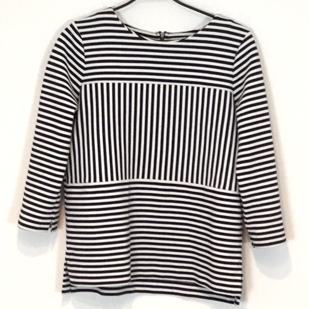 Madewell Blue & White Striped Top